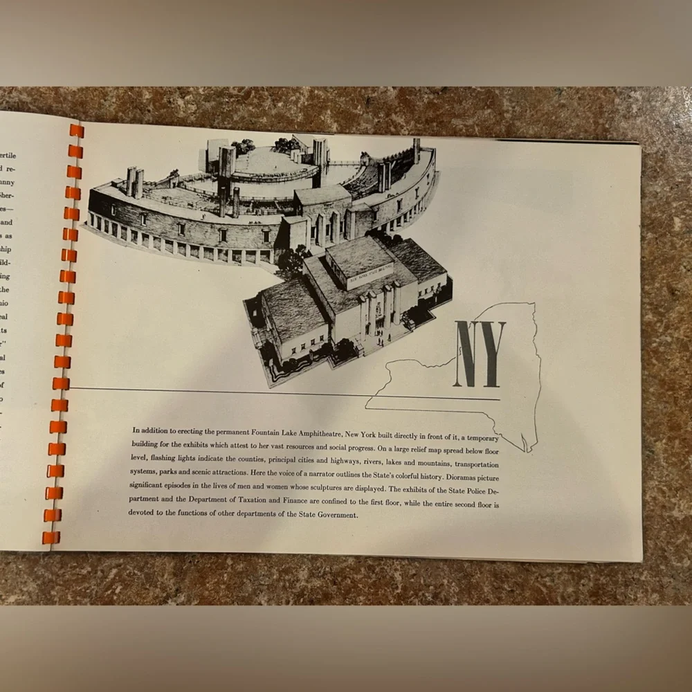 1939 New York World's Fair Official Souvenir Book, Vintage Coffee Table Book